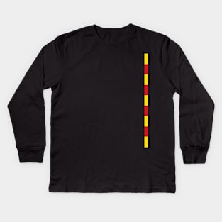 Senyera - Flag of Catalonia - Style Stripe Kids Long Sleeve T-Shirt